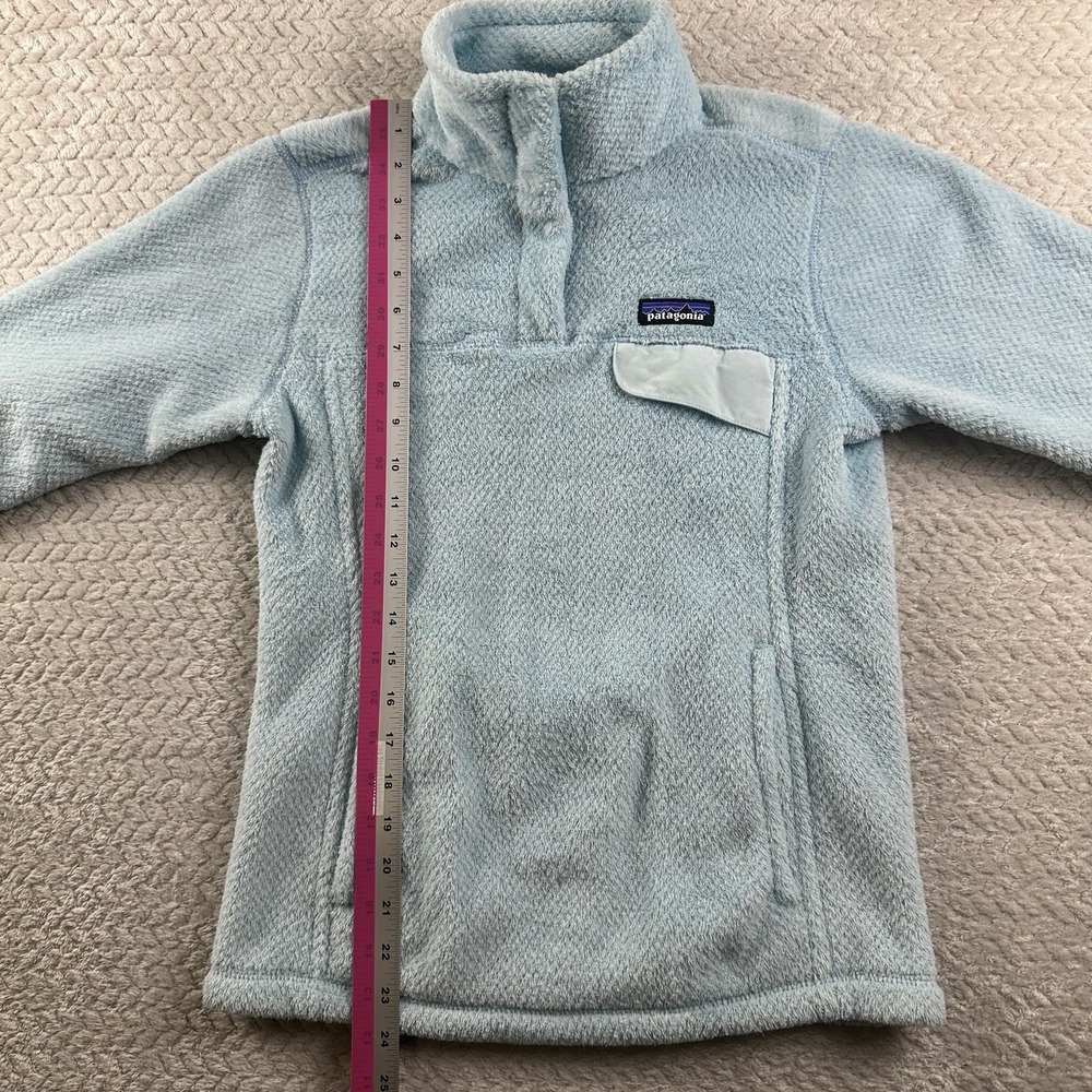 Patagonia Women's Re-Tool Snap T Fleece Pullover Size X-Small XS Polar Tec Blue - Picture 6 of 13